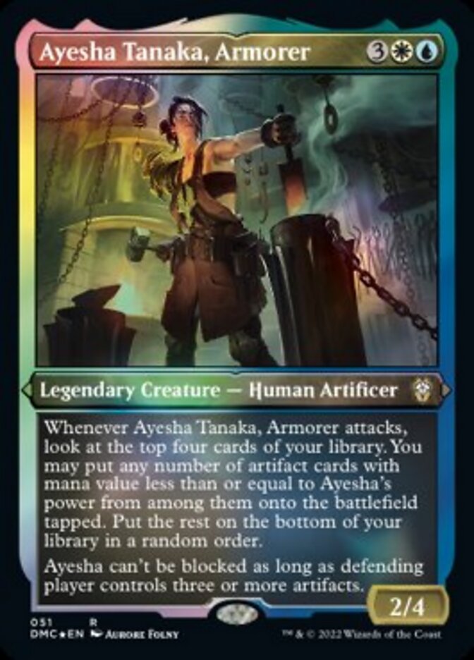 Ayesha Tanaka, Armorer (Foil Etched) [Dominaria United Commander]-1