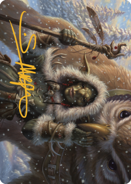 Owlbear Shepherd Art Card (Gold-Stamped Signature) [Commander Legends: Battle for Baldur's Gate Art Series]-1