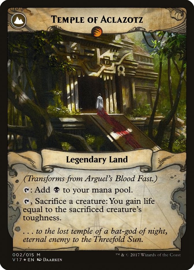 Arguel's Blood Fast // Temple of Aclazotz [From the Vault: Transform]-2