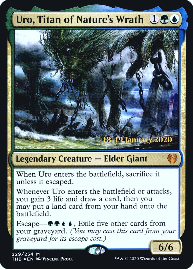 Uro, Titan of Nature's Wrath [Theros Beyond Death Prerelease Promos]-1
