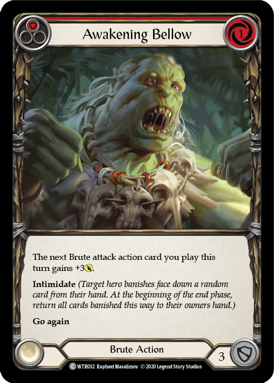 Awakening Bellow (Red) [U-WTR032] (Welcome to Rathe Unlimited)  Unlimited Rainbow Foil-1