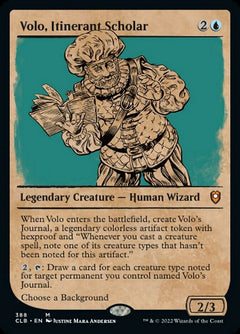 Volo, Itinerant Scholar (Showcase) [Commander Legends: Battle for Baldur's Gate]-1