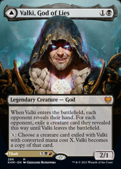 Valki, God of Lies // Tibalt, Cosmic Impostor (Borderless) [Kaldheim]-1