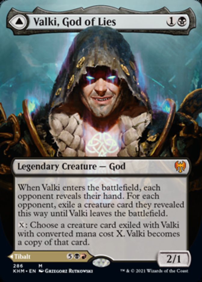 Valki, God of Lies // Tibalt, Cosmic Impostor (Borderless) [Kaldheim]-1