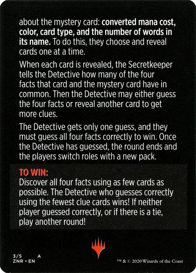 Booster Sleuth (Magic Minigame) [Zendikar Rising Minigame]-2