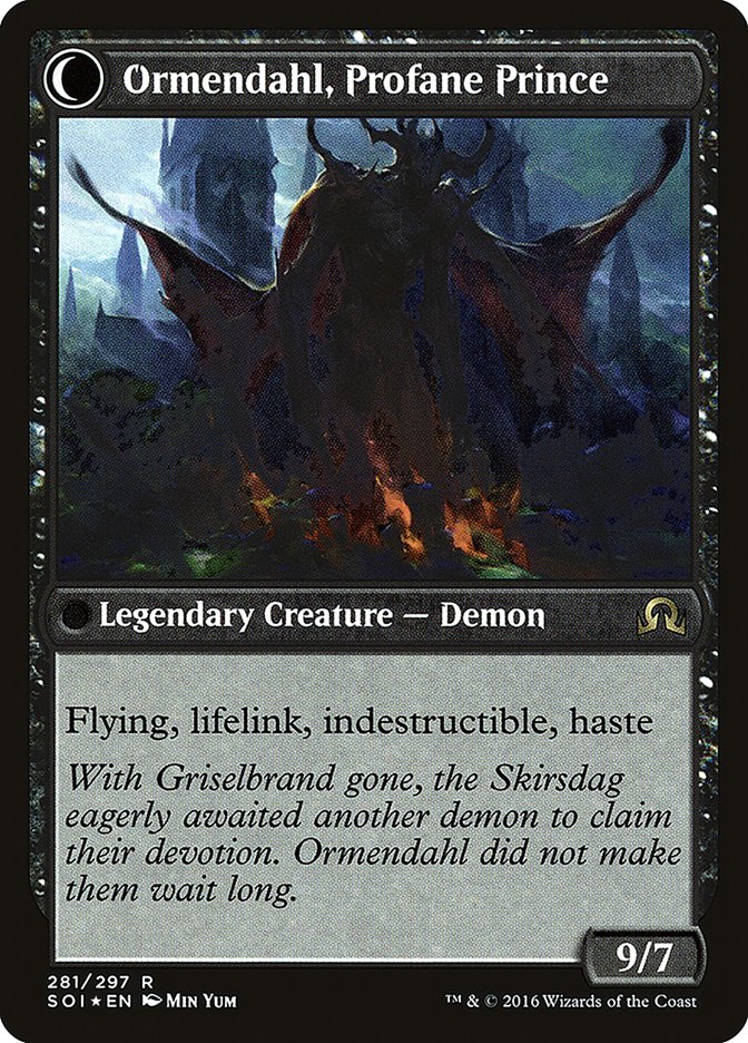 Westvale Abbey // Ormendahl, Profane Prince [Shadows over Innistrad Prerelease Promos]-2