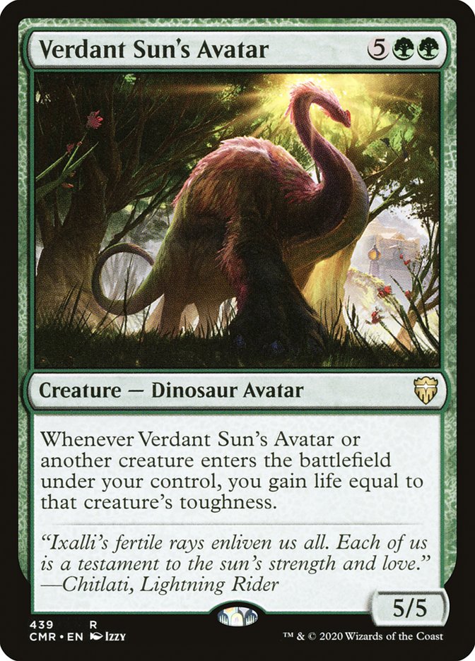 Verdant Sun's Avatar [Commander Legends]-1