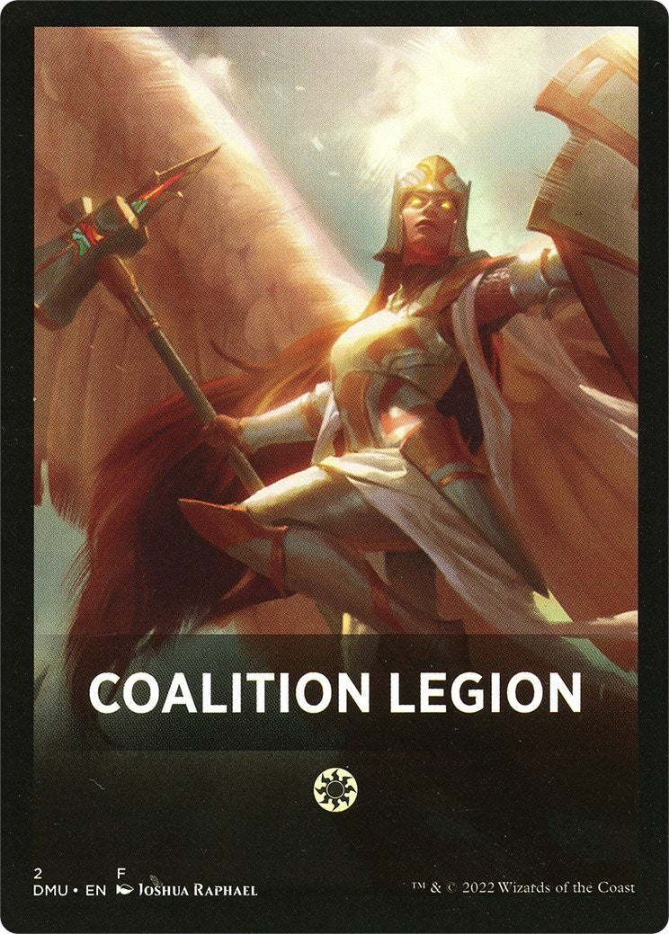 Coalition Legion Theme Card [Dominaria United Tokens]-1