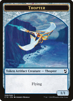 Myr (007) // Thopter (008) Double-Sided Token [Commander 2018 Tokens]-2