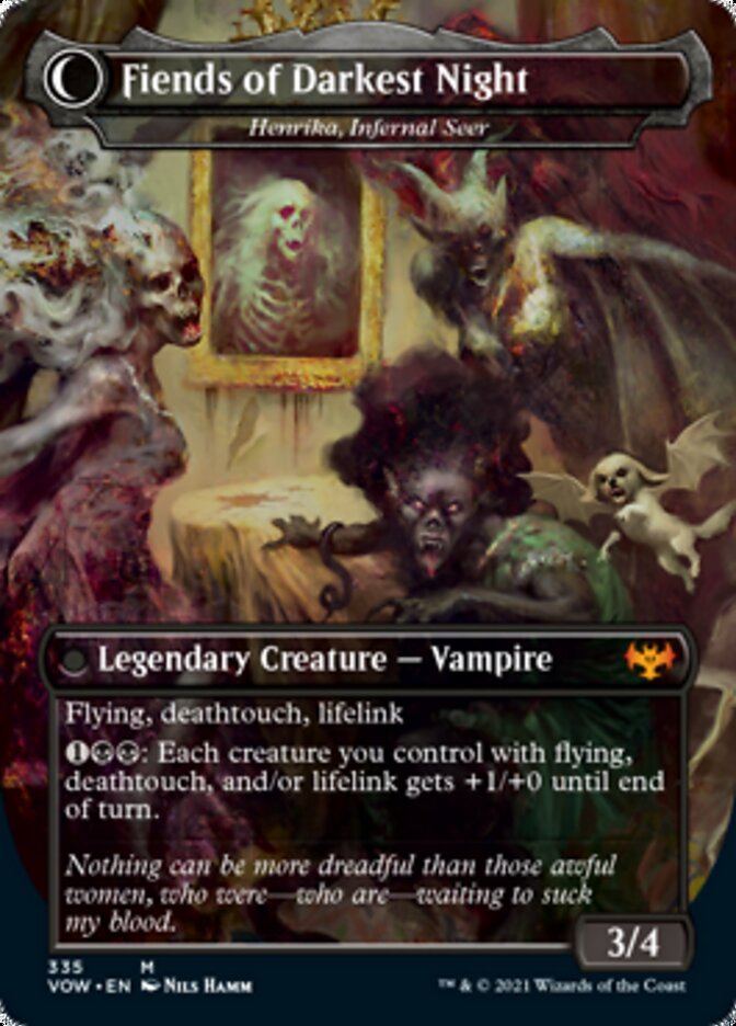 Henrika Domnathi // Henrika, Infernal Seer - The Three Weird Sisters // Fiends of Darkest Night [Innistrad: Crimson Vow]-2