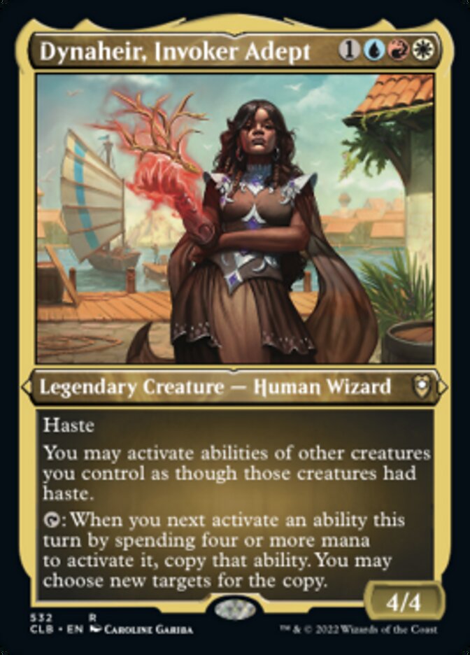 Dynaheir, Invoker Adept (Foil Etched) [Commander Legends: Battle for Baldur's Gate]-1
