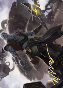 Orah, Skyclave Hierophant Art Card (Gold-Stamped Signature) [Zendikar Rising Art Series]-1