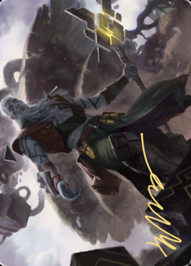 Orah, Skyclave Hierophant Art Card (Gold-Stamped Signature) [Zendikar Rising Art Series]-1