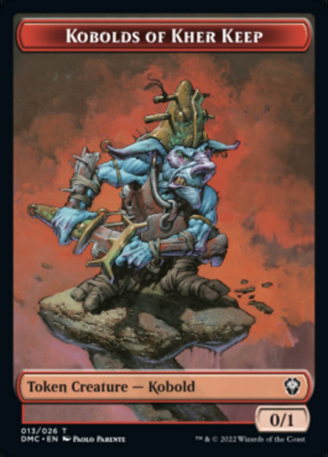 Saproling // Kobolds of Kher Keep Double-Sided Token [Dominaria United Tokens]-2