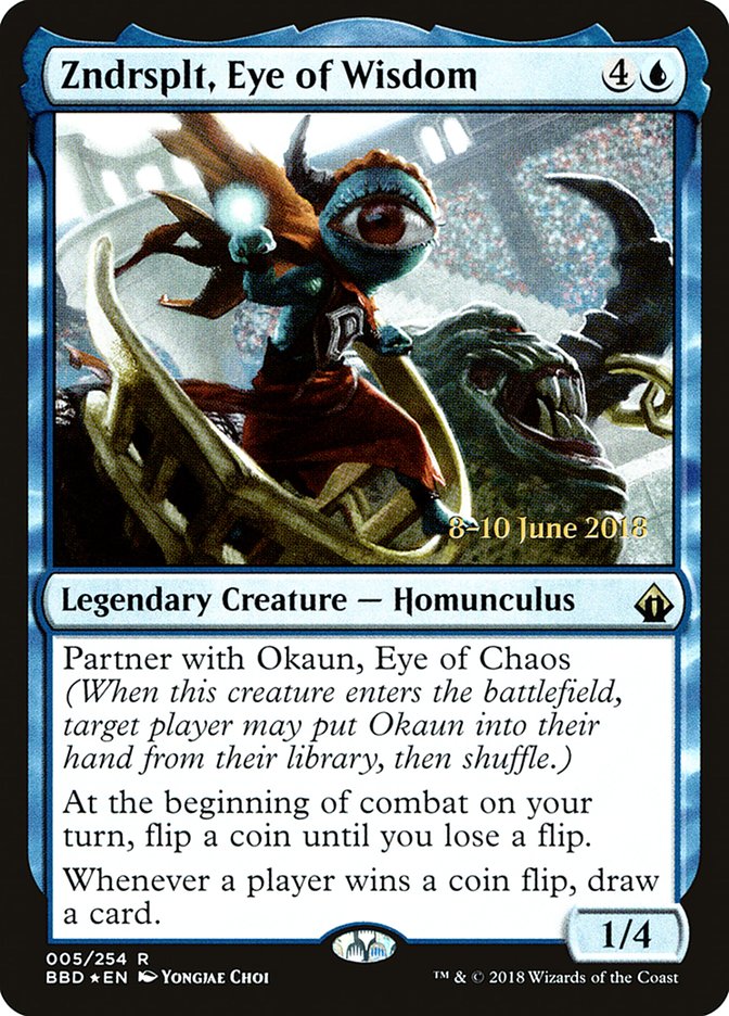 Zndrsplt, Eye of Wisdom [Battlebond Prerelease Promos]-1