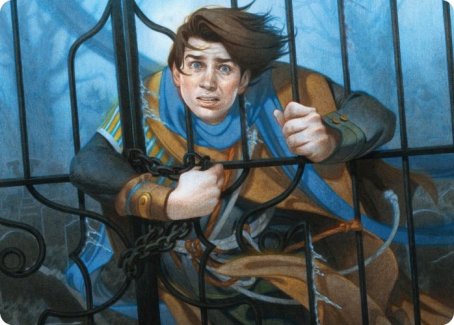 Locked in the Cemetery Art Card [Innistrad: Midnight Hunt Art Series]-1