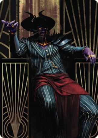 Ob Nixilis, the Adversary 2 Art Card [Streets of New Capenna Art Series]-1
