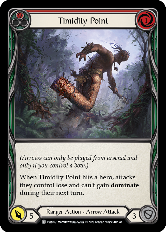 Timidity Point (Red) [EVR097] (Everfest)  1st Edition Rainbow Foil-1