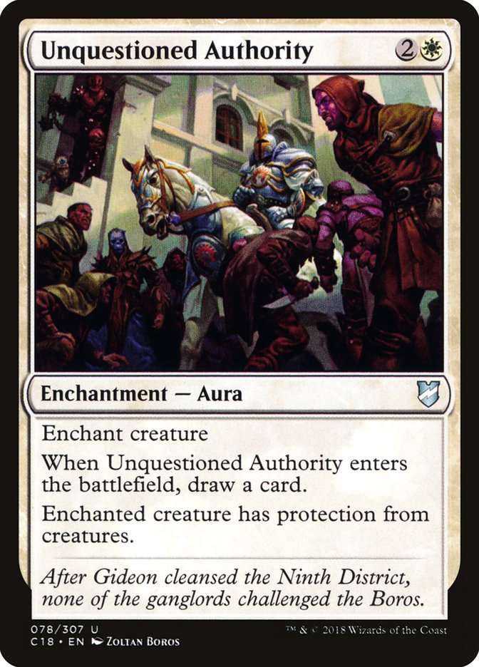 Unquestioned Authority [Commander 2018]-1