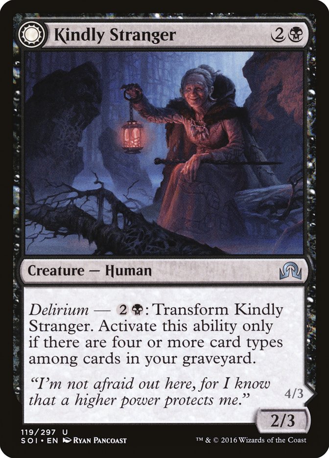 Kindly Stranger // Demon-Possessed Witch [Shadows over Innistrad]-1