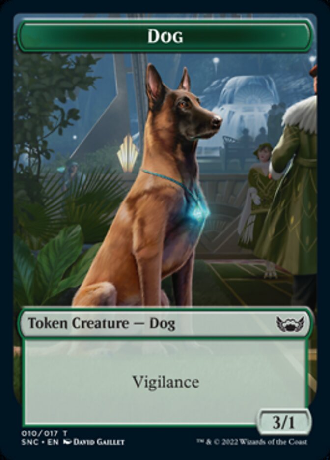 Treasure (013) // Dog Double-Sided Token [Streets of New Capenna Tokens]-2