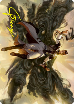 Arrogant Poet Art Card (Gold-Stamped Signature) [Strixhaven: School of Mages Art Series]-1