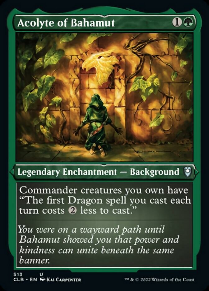 Acolyte of Bahamut (Foil Etched) [Commander Legends: Battle for Baldur's Gate]-1