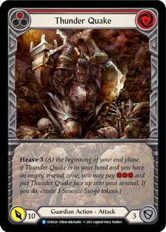Thunder Quake (Red) [EVR024] (Everfest)  1st Edition Extended Art Rainbow Foil-1