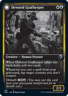 Devoted Grafkeeper // Departed Soulkeeper [Innistrad: Double Feature]-1