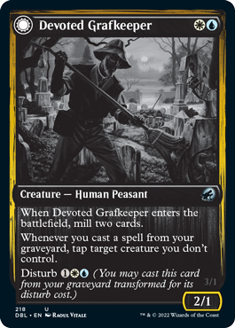 Devoted Grafkeeper // Departed Soulkeeper [Innistrad: Double Feature]-1