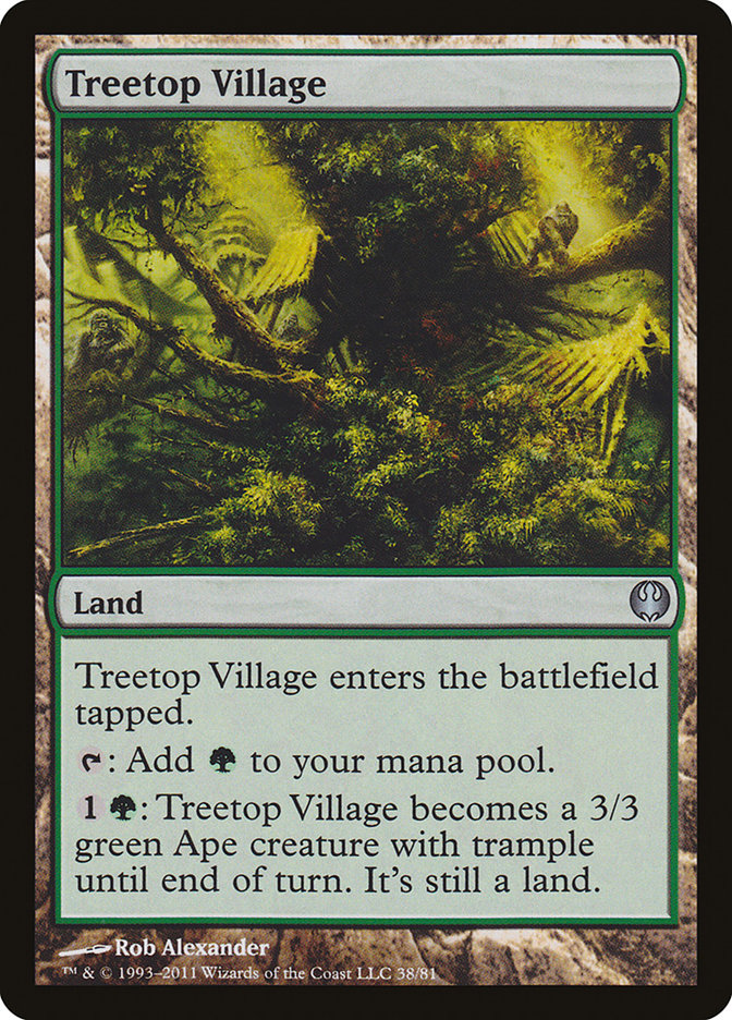 Treetop Village [Duel Decks: Knights vs. Dragons]-1