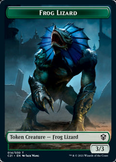 Frog Lizard // Elephant Double-Sided Token [Commander 2021 Tokens]-1
