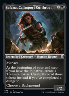 Safana, Calimport Cutthroat (Foil Etched) [Commander Legends: Battle for Baldur's Gate]-1