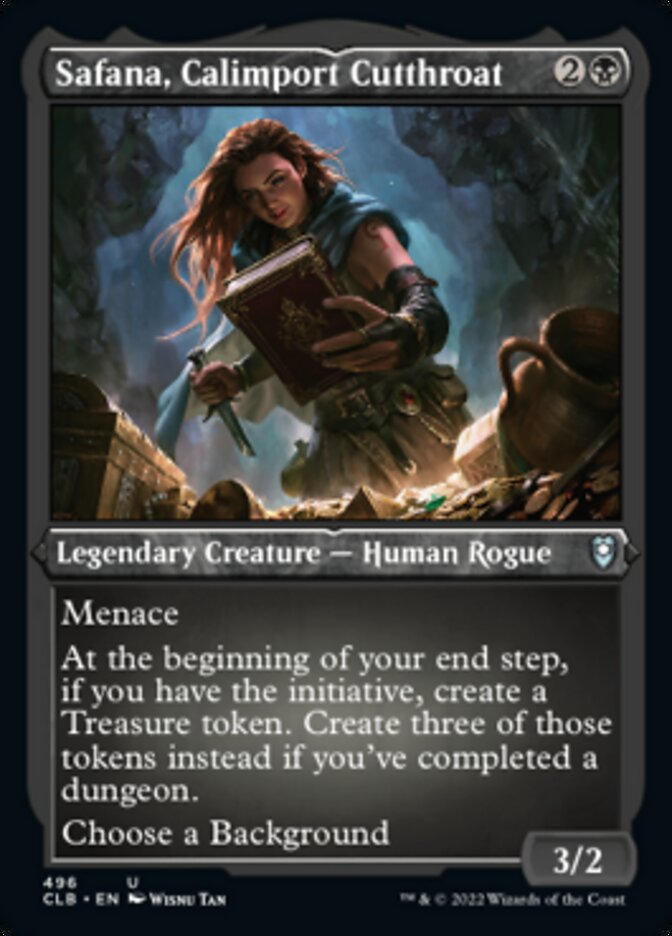 Safana, Calimport Cutthroat (Foil Etched) [Commander Legends: Battle for Baldur's Gate]-1