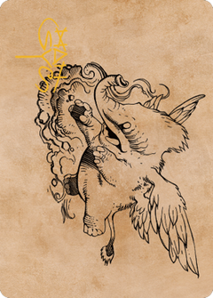 Lulu, Loyal Hollyphant Art Card (46) (Gold-Stamped Signature) [Commander Legends: Battle for Baldur's Gate Art Series]-1