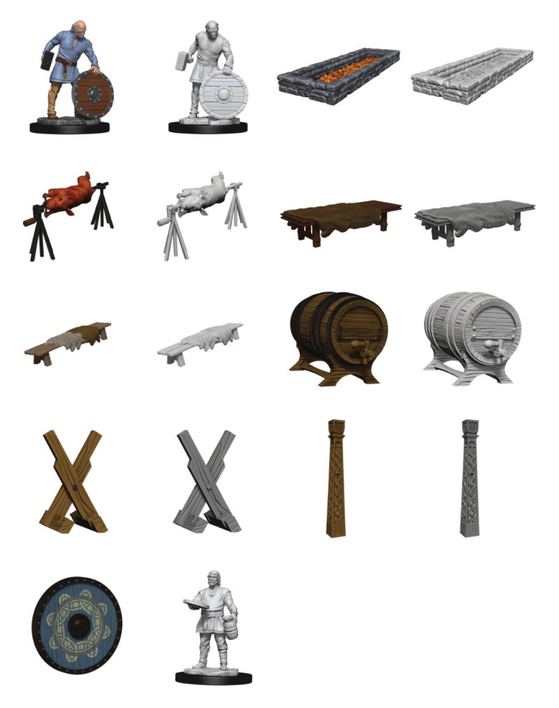 WizKids Deep Cuts Unpainted Miniatures Vikings-1