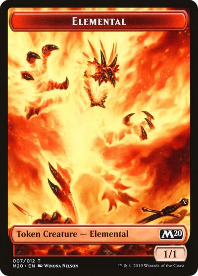 Elemental // Satyr Double-Sided Token [Challenger Decks 2020 Tokens]-1