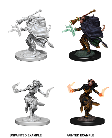 D&D Nolzurs Marvelous Unpainted Miniatures Female Tiefling Warlock-1