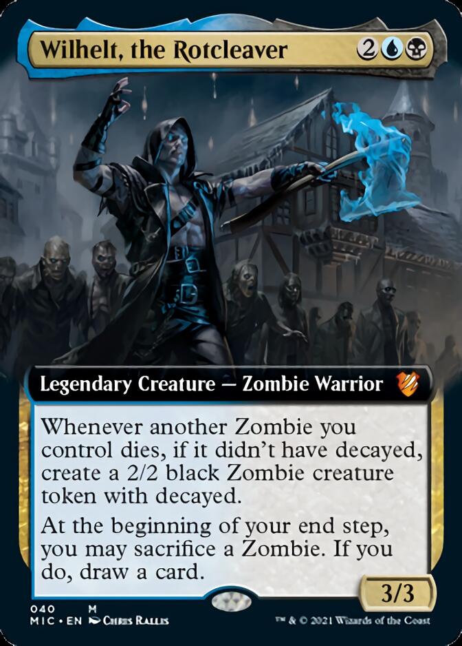 Wilhelt, the Rotcleaver (Extended Art) [Innistrad: Midnight Hunt Commander]-1