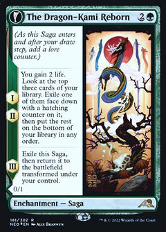 The Dragon-Kami Reborn // Dragon-Kami's Egg [Kamigawa: Neon Dynasty Prerelease Promos]-1