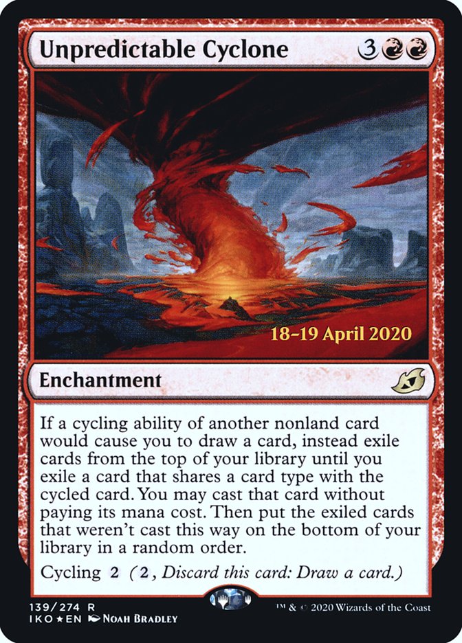 Unpredictable Cyclone [Ikoria: Lair of Behemoths Prerelease Promos]-1