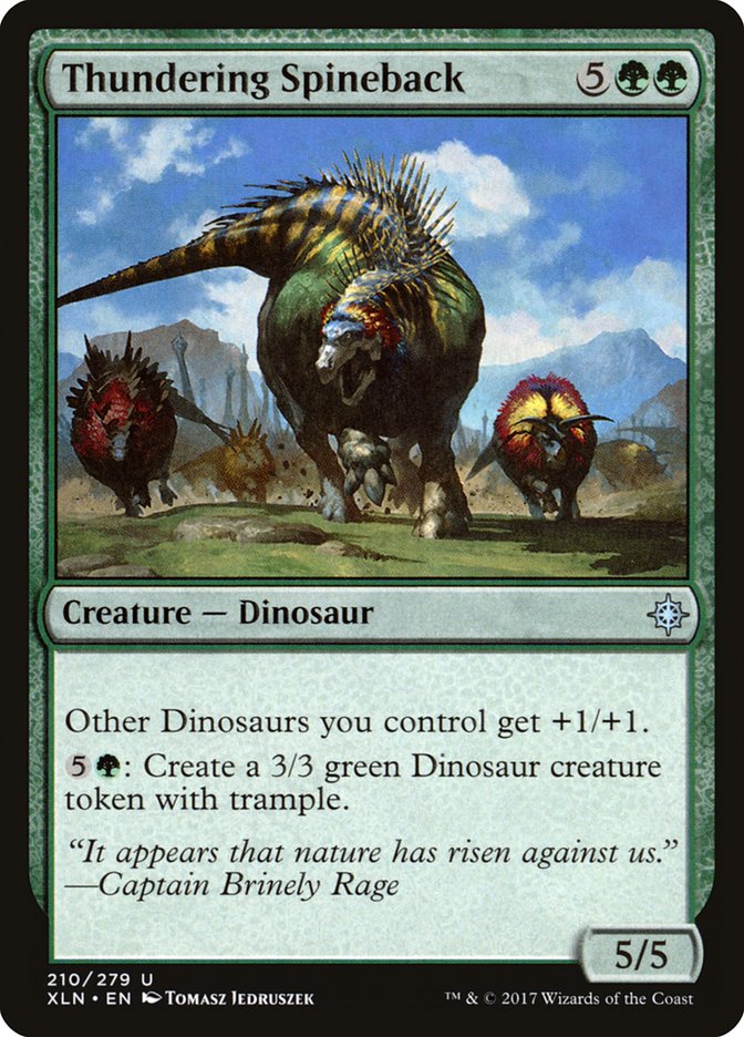 Thundering Spineback [Ixalan]-1