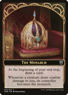 Salamander Warrior // The Monarch Double-Sided Token [Commander Legends Tokens]-2