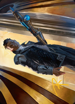 Backup Agent Art Card (Gold-Stamped Signature) [Streets of New Capenna Art Series]-1