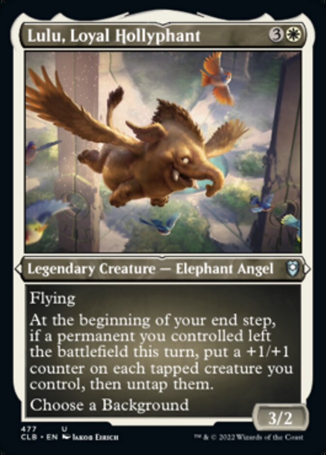 Lulu, Loyal Hollyphant (Foil Etched) [Commander Legends: Battle for Baldur's Gate]-1