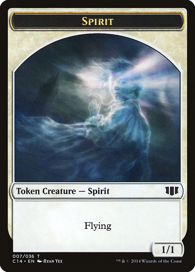Soldier // Spirit Double-Sided Token [Commander 2014 Tokens]-2