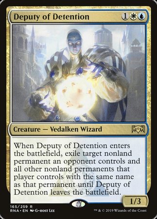 Deputy of Detention [Ravnica Allegiance]-1