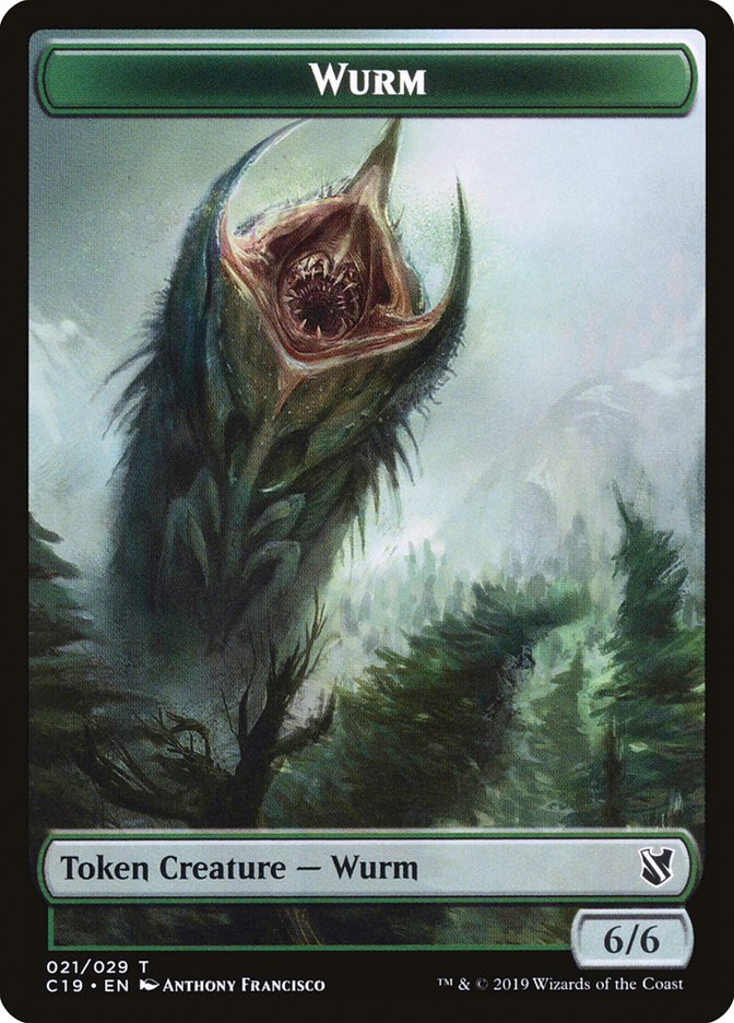 Beast (014) // Wurm Double-Sided Token [Commander 2019 Tokens]-2