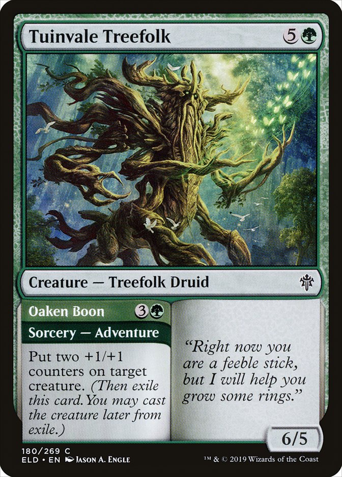 Tuinvale Treefolk // Oaken Boon [Throne of Eldraine]-1