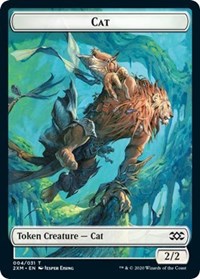 Cat // Germ Double-Sided Token [Double Masters Tokens]-1